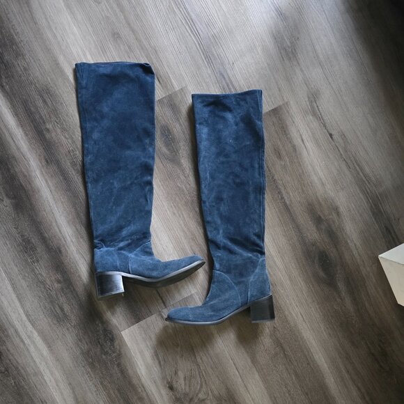 Jeffrey Campbell slouchy knee high suede boots - Picture 12 of 12